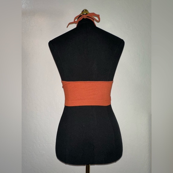 Rust Halter Crop Top - Picture 4 of 5